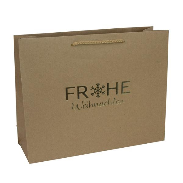 Lacktasche "Schneeflocke" natur, div. Formate