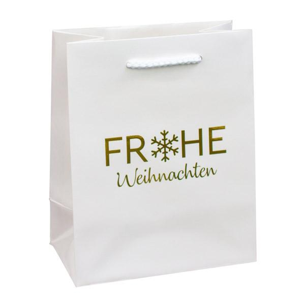 Lacktasche "Schneeflocke" weiß, div. Formate