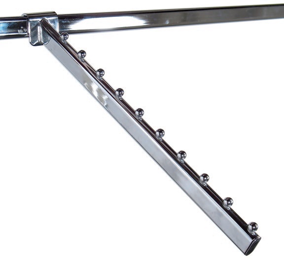 Schrägarm 41cm für Regalsystem verchromt