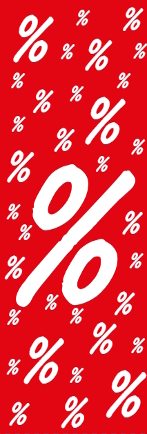 Plakat-Banner "Prozentzeichen" Edition
