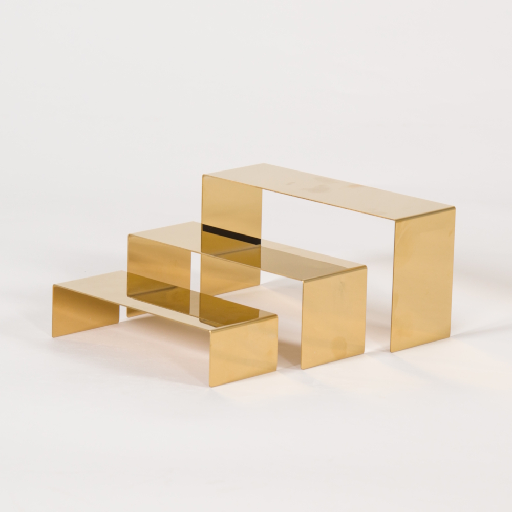 Deko-Brücken GOLD – 3er Set, verchromt
