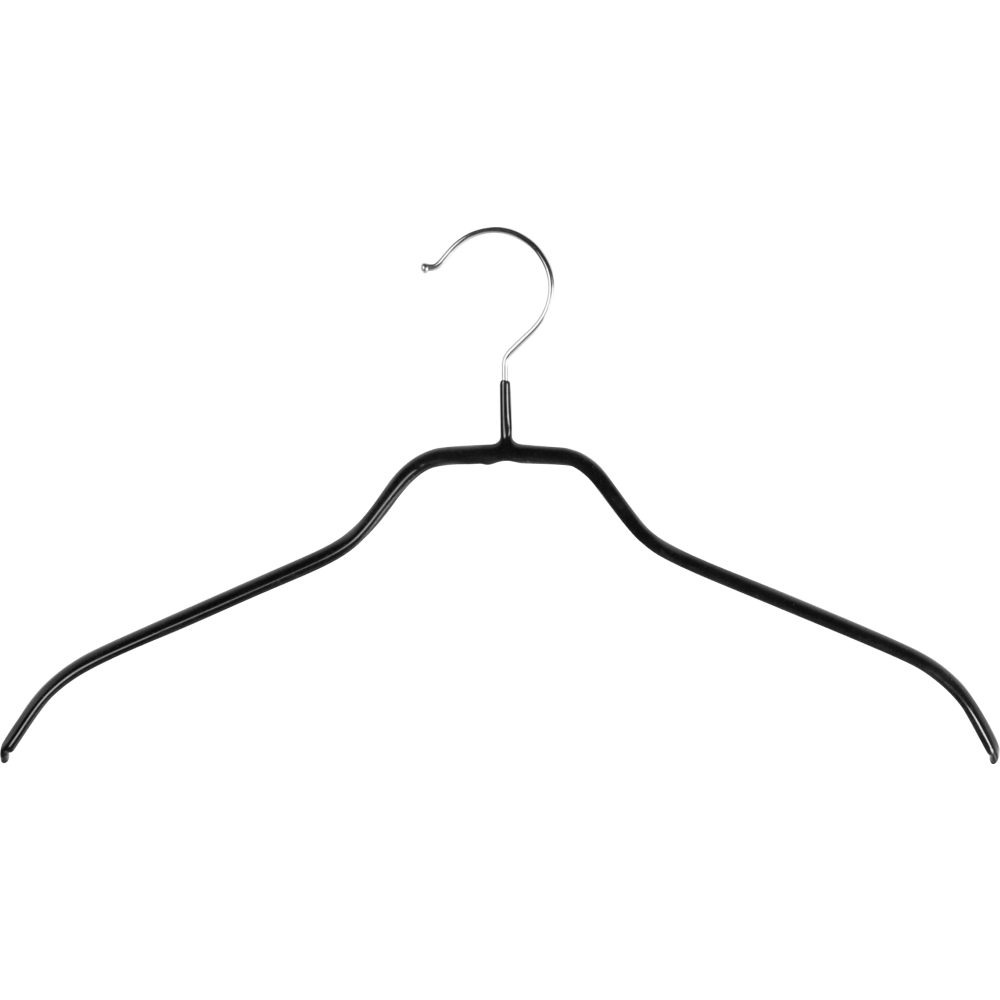 Kleiderbügel Formbügel rutschfest schwarz 40cm