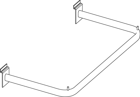 Konfektionsrahmen groß für Lamellenwand