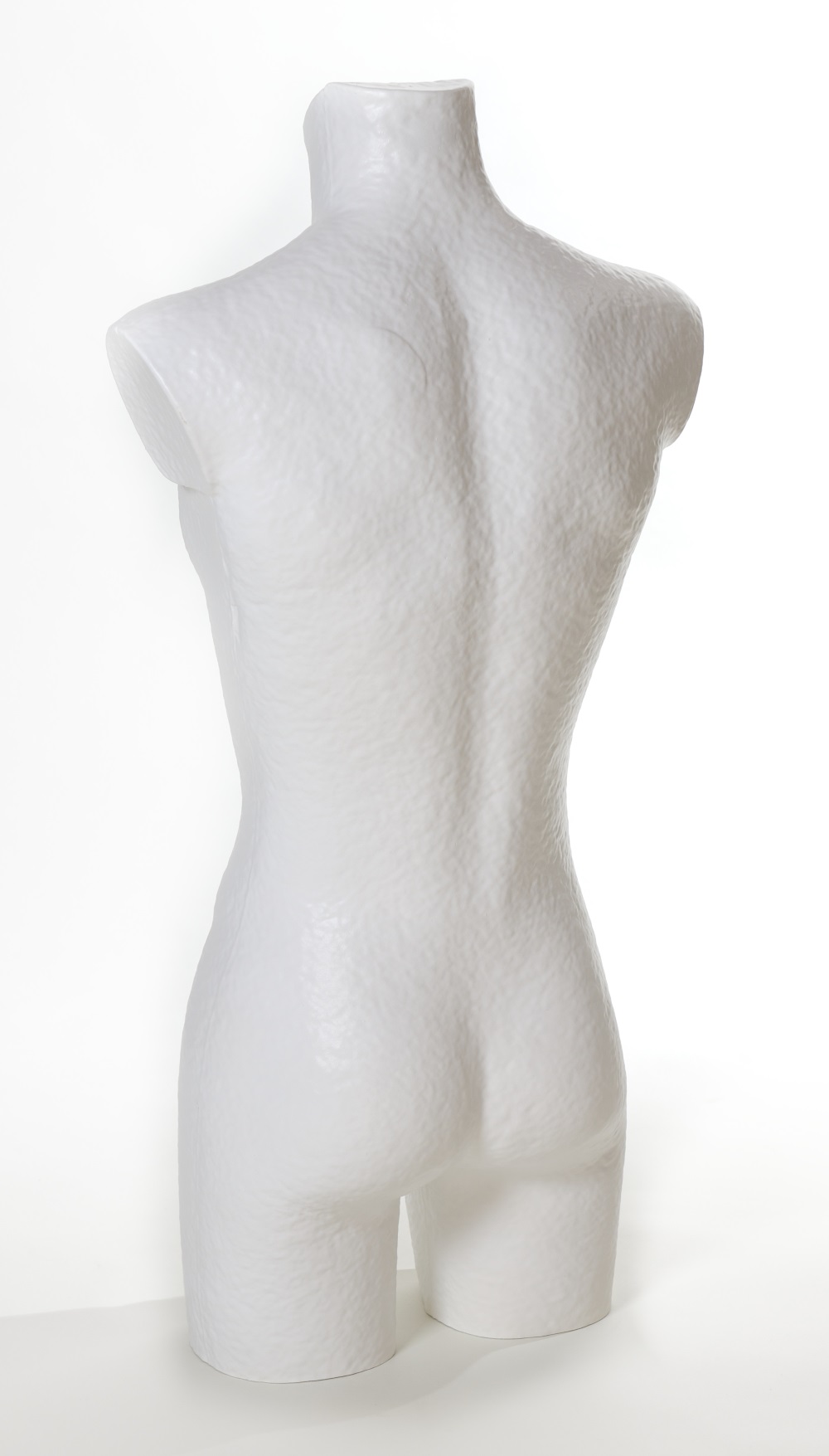 Herrenbüste aus Pappmaché, Konfektionsgröße 46, Farbe weiß