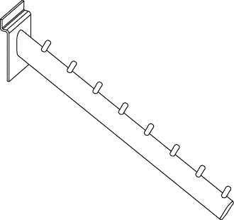 Schräger Arm 40cm für Lamellenwand