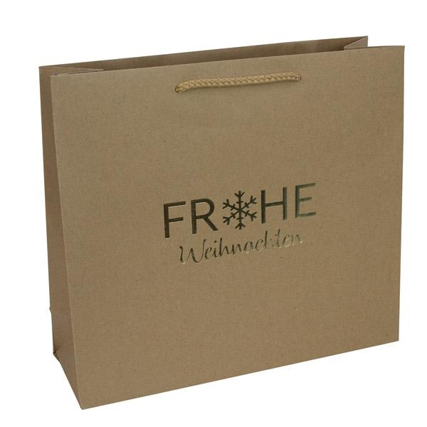 Lacktasche "Schneeflocke" natur, div. Formate