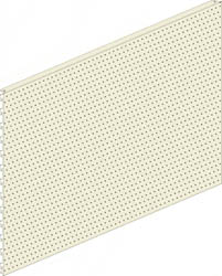 Rückwand gelocht 65x100cm elfenbein