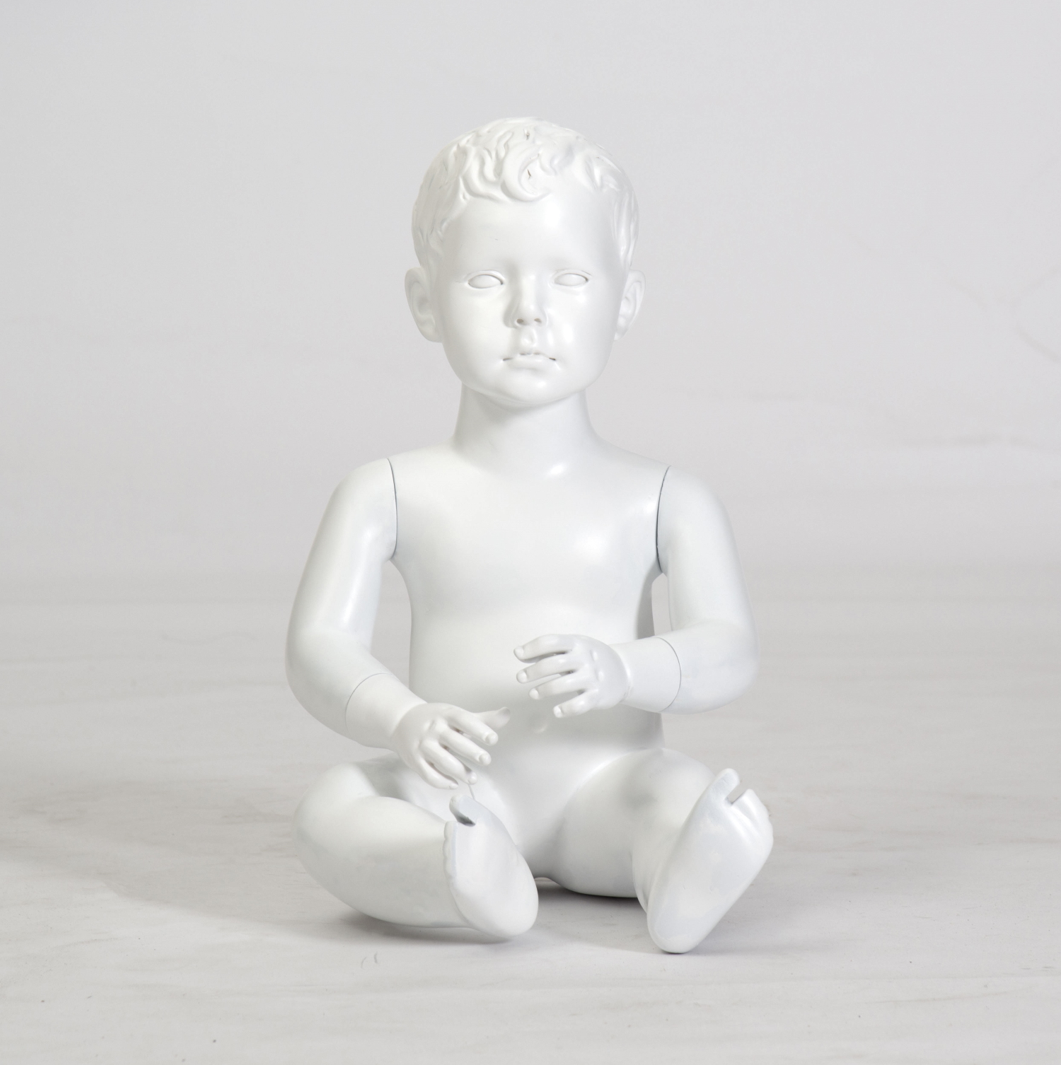 Schaufensterfigur "Bodysculpt" MOS2 Baby, 1 Jahr sitzend weiß