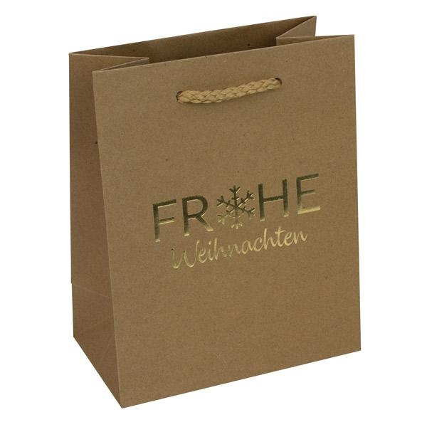 Lacktasche "Schneeflocke" natur, div. Formate