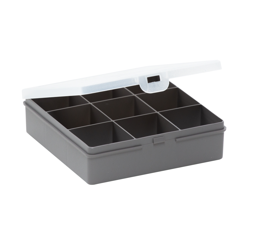 Sortierbox für Keiderbügel-Größenreiter, 9 Fächer