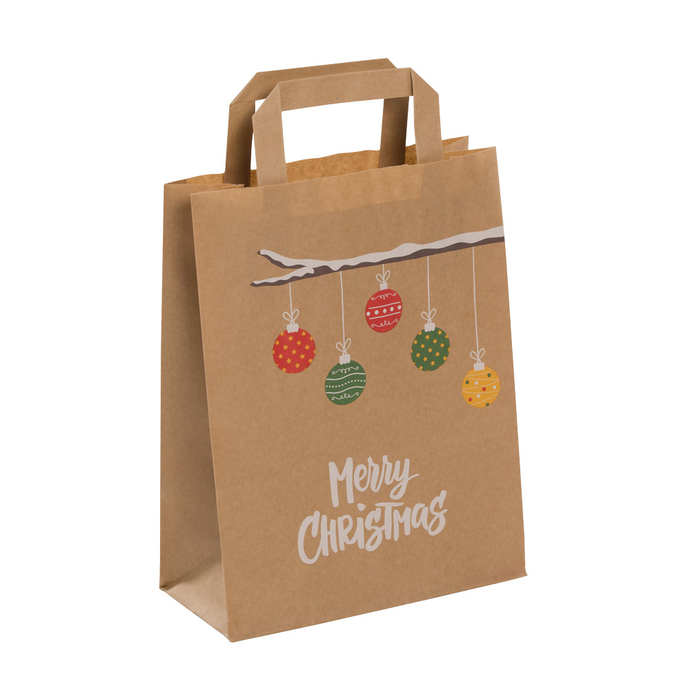 Papiertasche "Merry Christmas", div. Formate