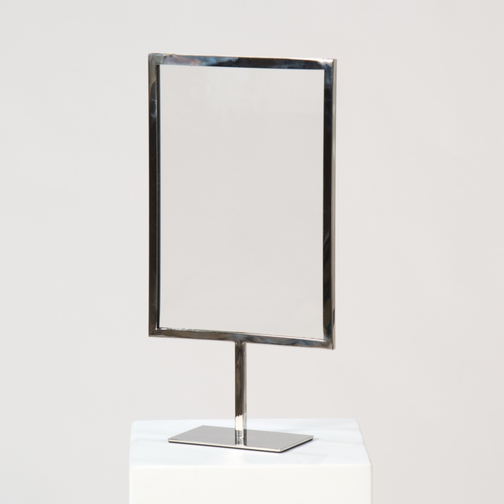 Display-Plakathalter DIN A4 Hochformat – SILBER oder GOLD