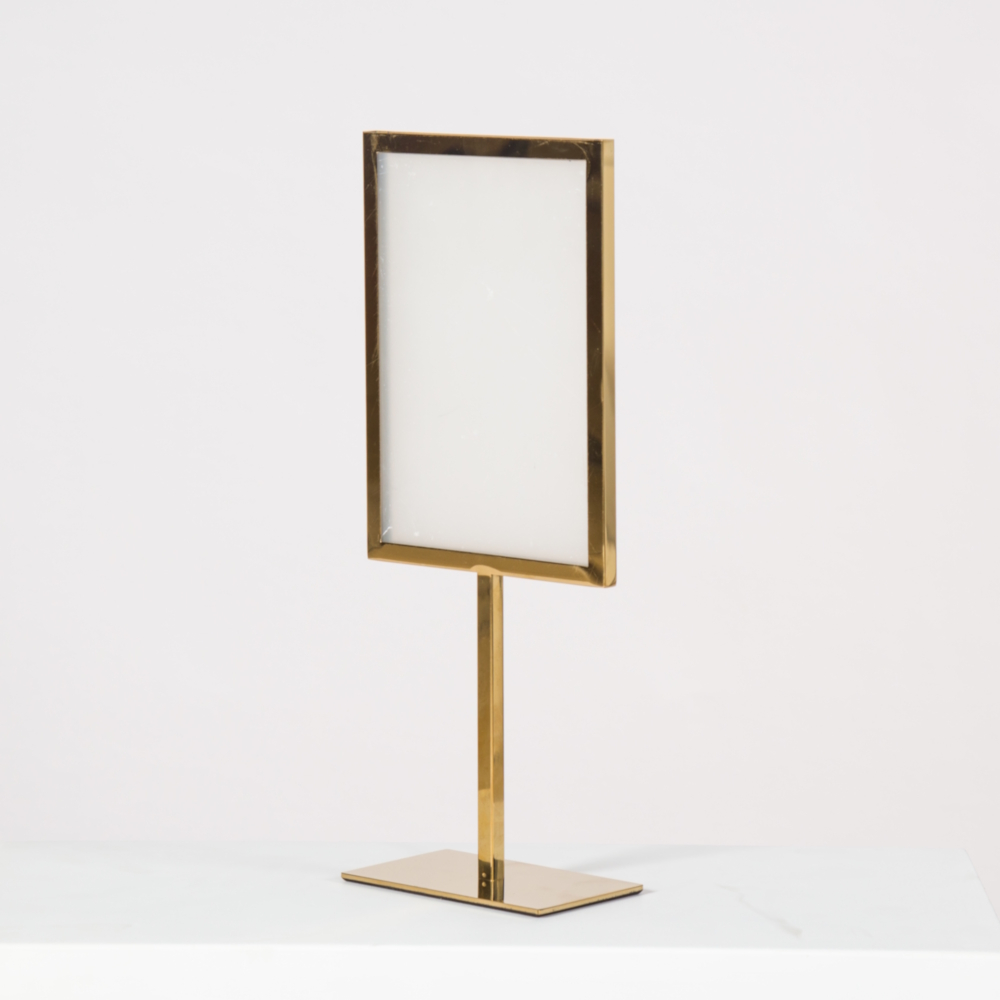 Display-Plakathalter DIN A5 Hochformat – SILBER oder GOLD Kopie